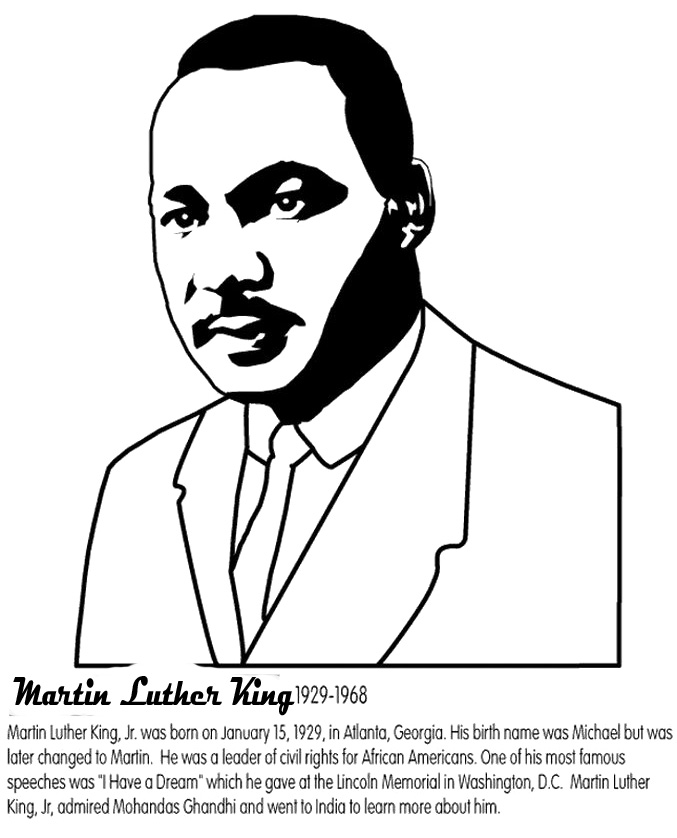 Martin Luther King Info Worksheet