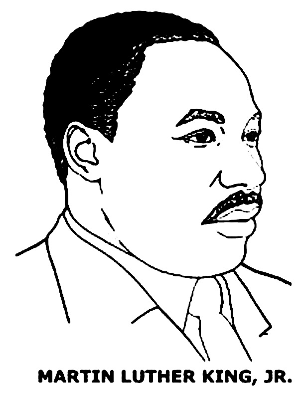 Martin Luther King Jr Coloring