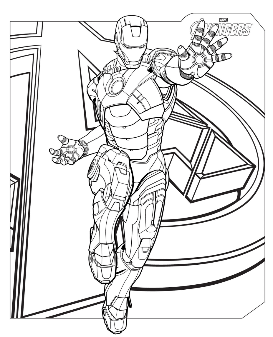 Marvel Avengers Ironman Coloring Pages   Coloring Cool