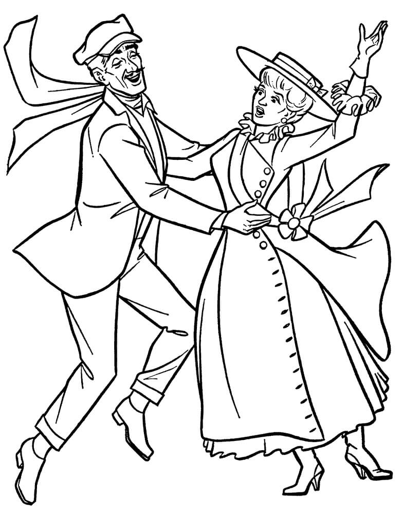 Mary Poppins 7 Coloring Page