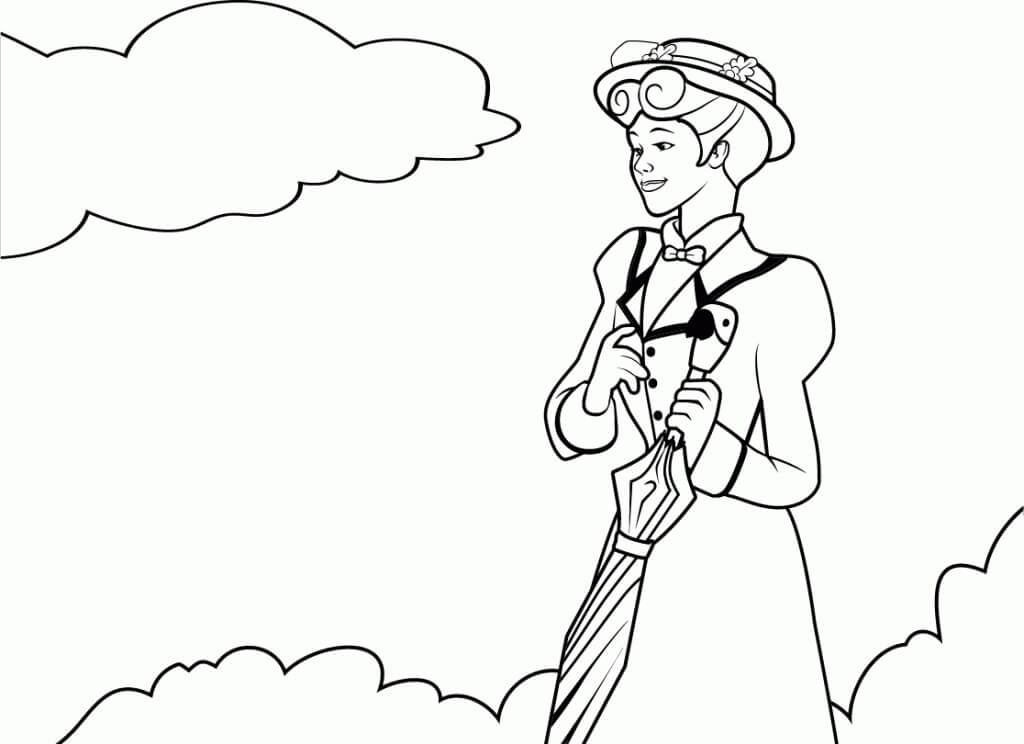 Mary Poppins 8 Coloring Page
