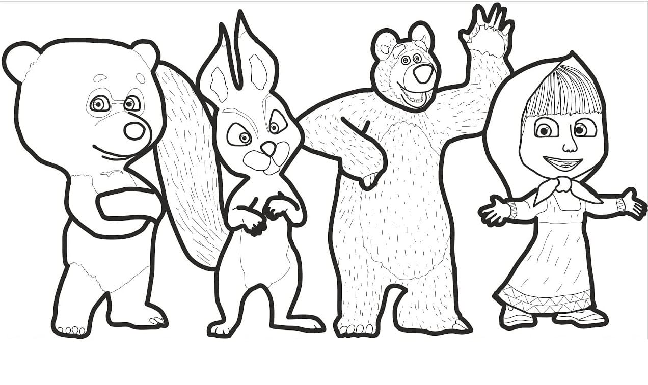 Masha and the Bear Characters