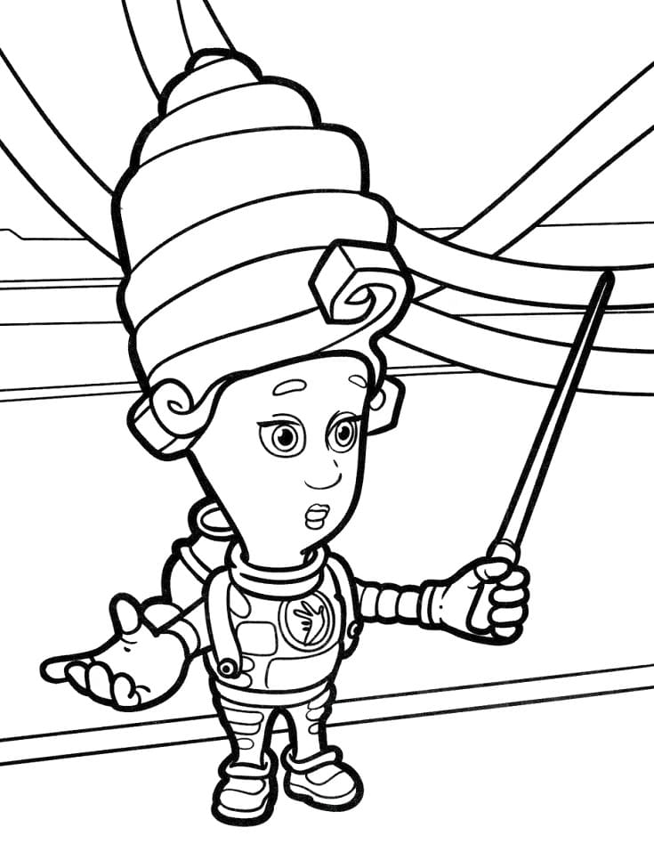 Masiya from The Fixies Coloring Page