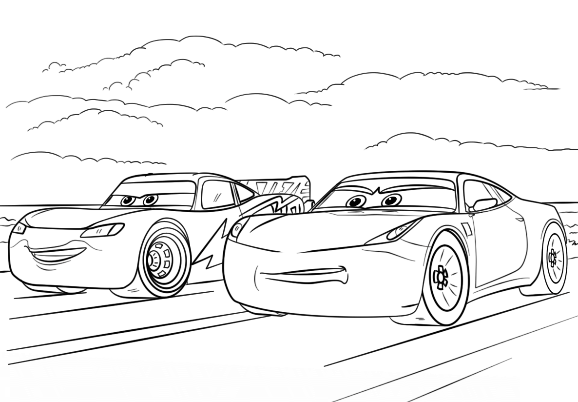 Mcqueen And Ramirez From Cars 20 Disney Coloring Pages   Coloring Cool