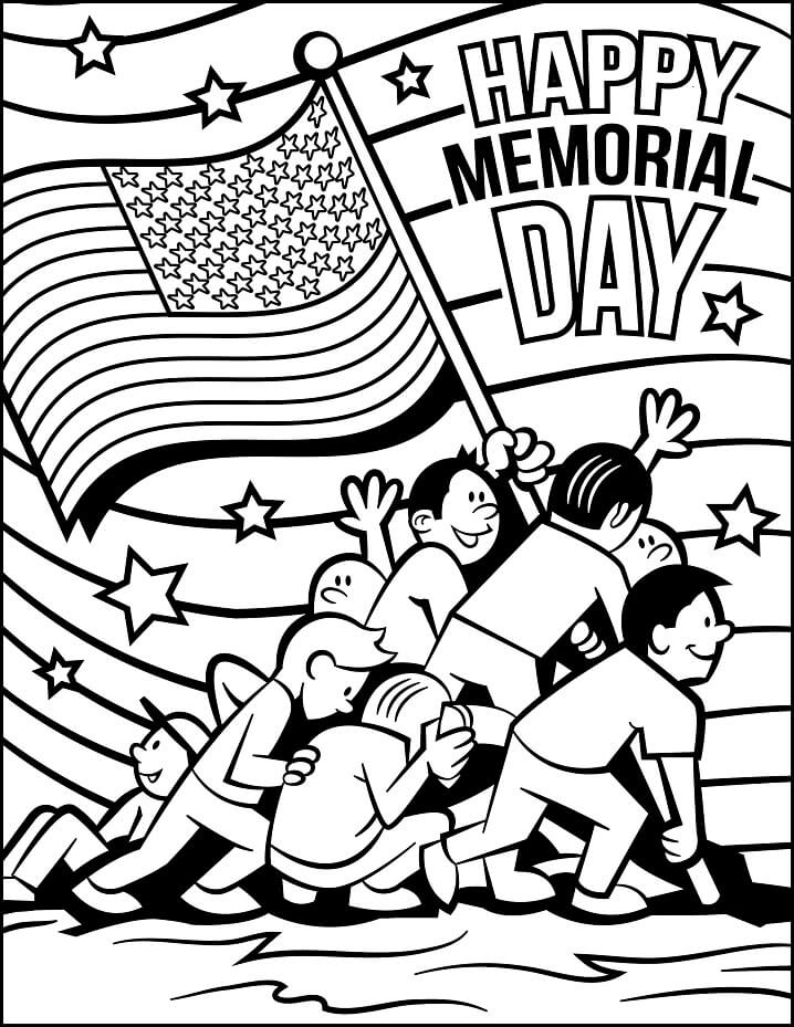 Memorial Day 1 Coloring Page