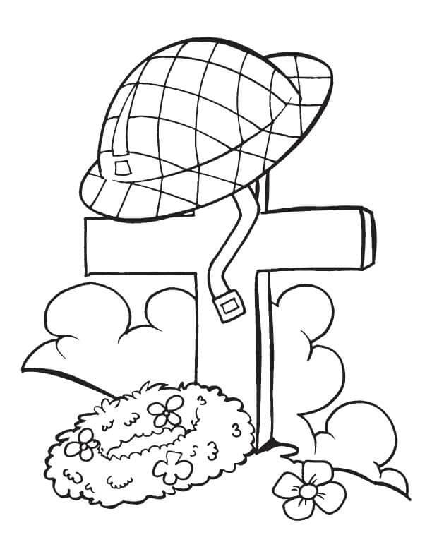 Sad Memorial Day To Print Coloring Page