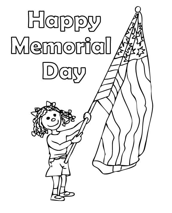 Memorial Day 5 Coloring Page