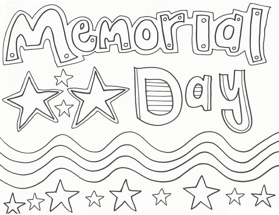 Memorial Day 6 Coloring Page