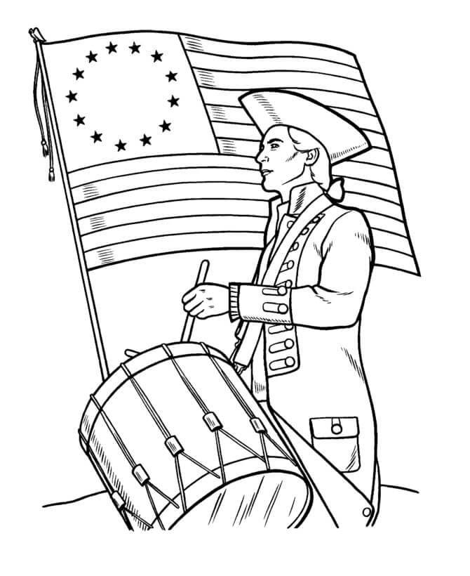 Memorial Day 8 Coloring Page