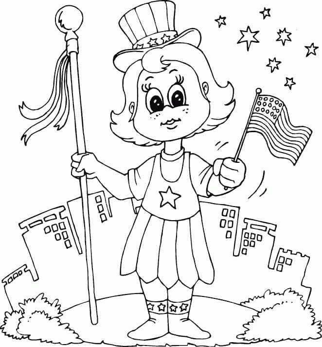 Memorial Day 9 Coloring Page