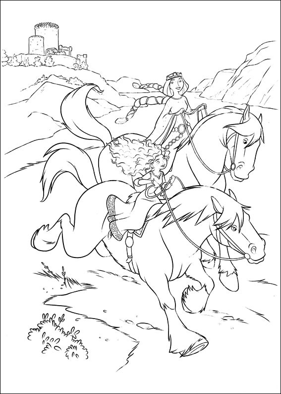 Merida And Queen Elinor Riding