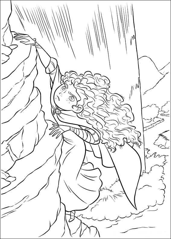 Merida Climbing Coloring Page