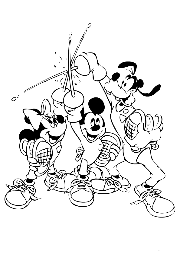 Mickey And Friends With Swords Disney