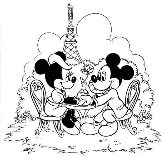 Mickey And Minnie In Paris Disney