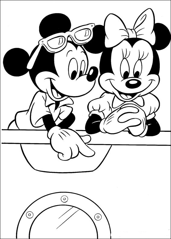 Mickey And Minnie On Ship Disney