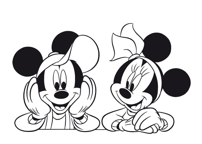 Mickey And Minnie Pose Disney