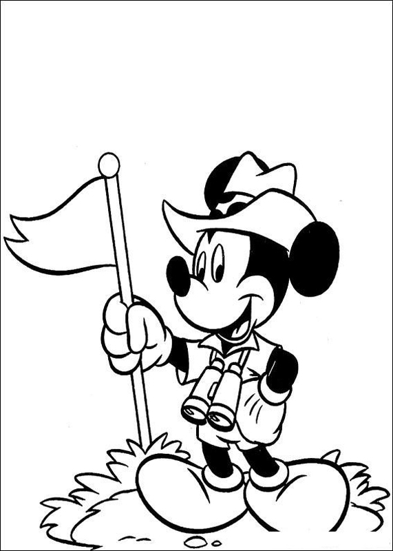 Mickey As Jones Disney De51 Coloring Page