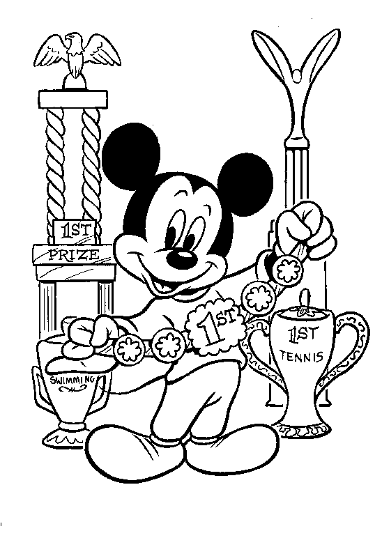 Mickey Has Trophies Disney