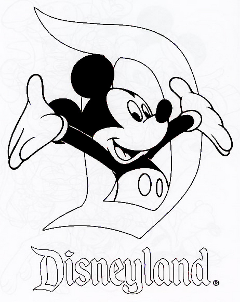 Mickey In Disneyland Disney 120e8 Coloring Page
