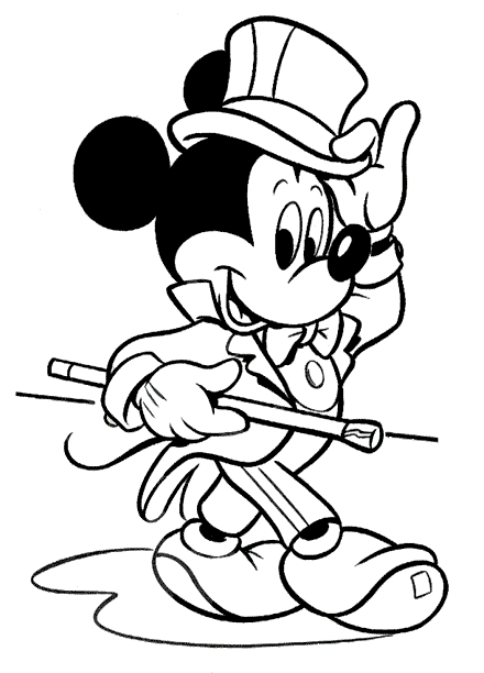 Mickey Is A Sir Disney Coloring Page
