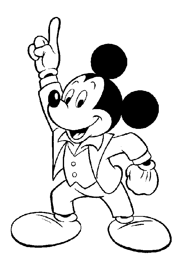 Mickey Number One Disney C9ac Coloring Page