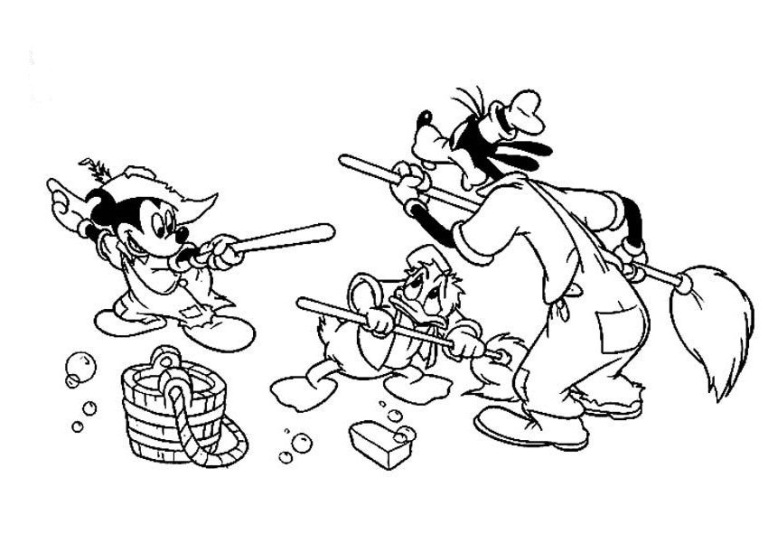 Mickey Plays With Friends Free Disney 87cf Coloring Page