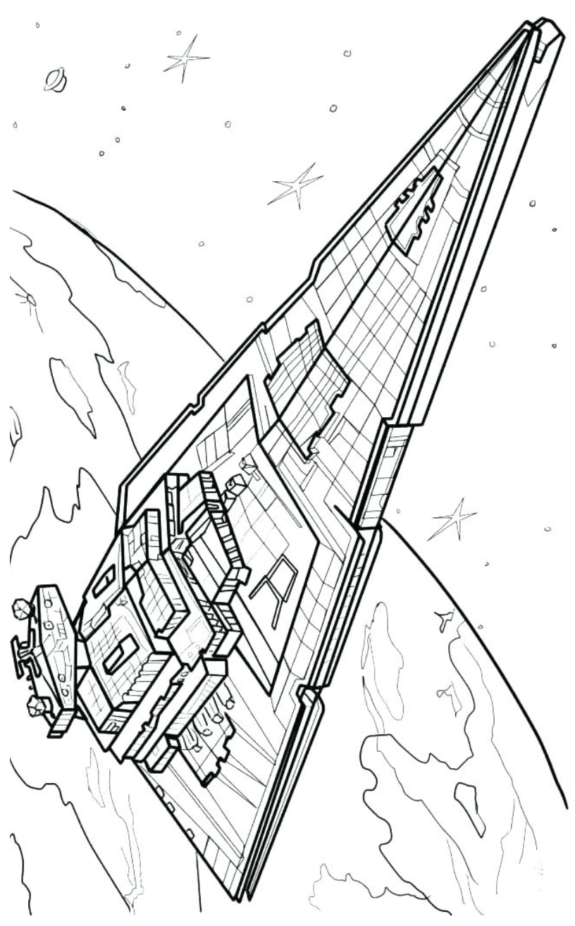 Millenium Falcon In Star Wars Coloring Page