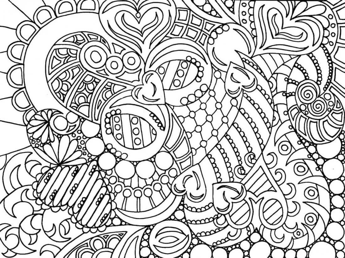 Cool Mindfulness 5 Coloring Page