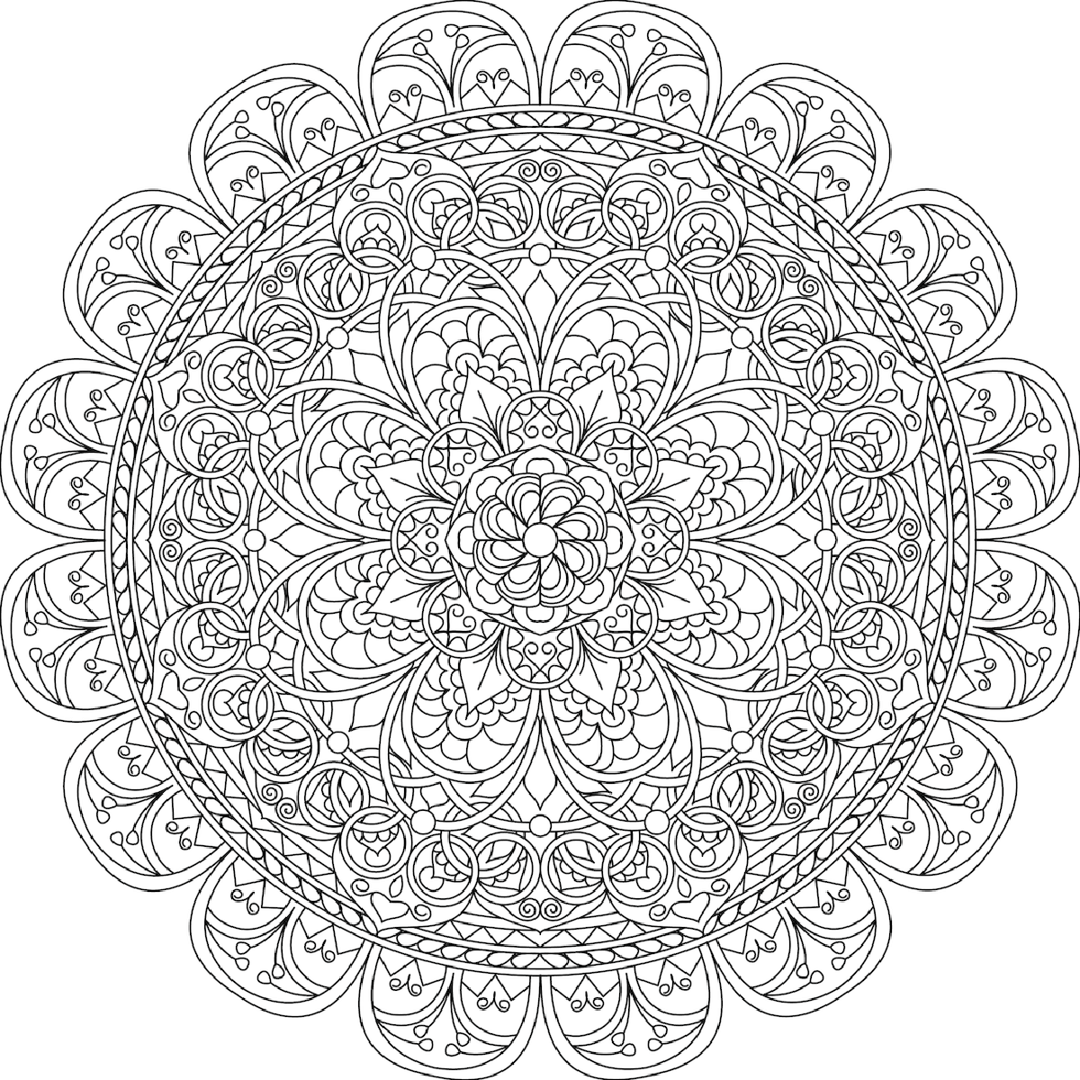 Mindfulness 6 Cool Coloring Page