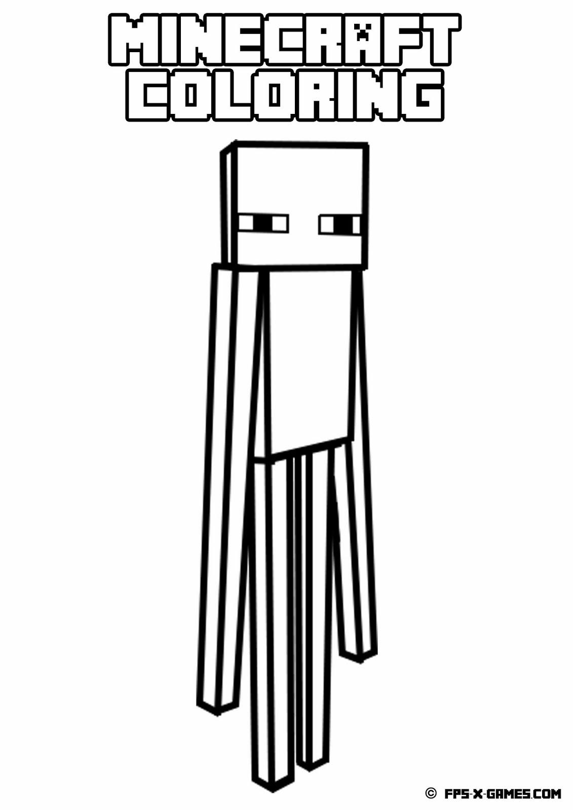 Minecraft Coloring Kids Easy Coloring Pages   Coloring Cool