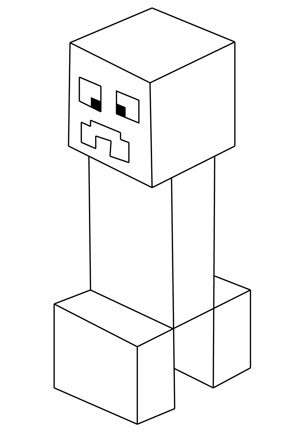 minecraft creeper coloring pages coloring cool