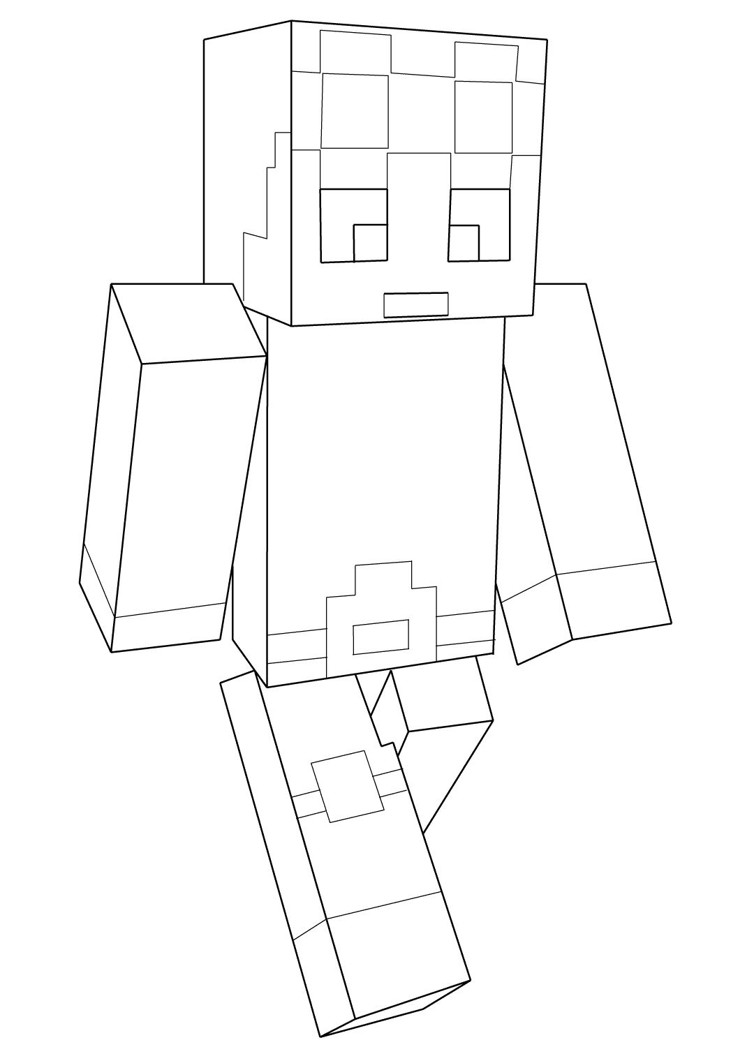 Minecraft Dantdm Coloring Page