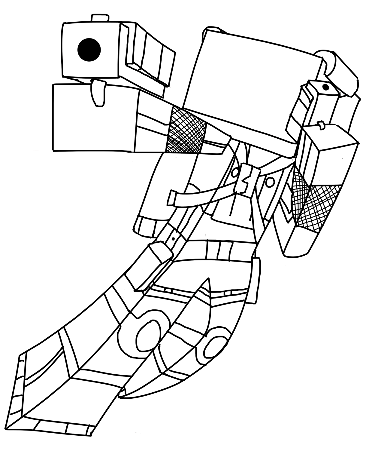 Minecraft Universe By 11icedragon11 Coloring Page