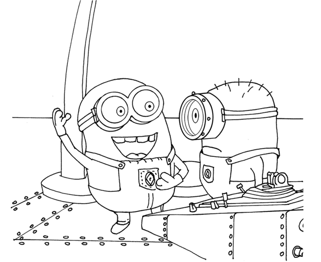 Minions Despicable Me S Printable Coloring Page