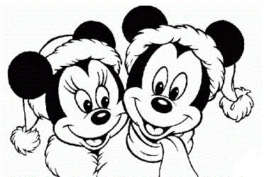 Minnie And Mickey In Winter Disney