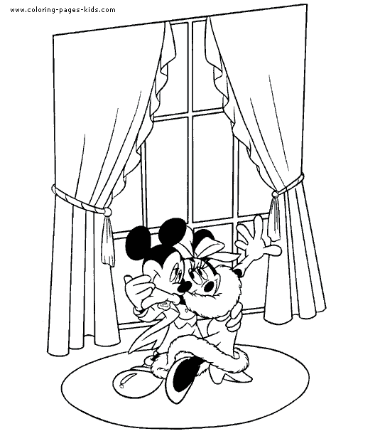 Minnie Dancing With Mickey In A Ball Disney Bfef Coloring Page