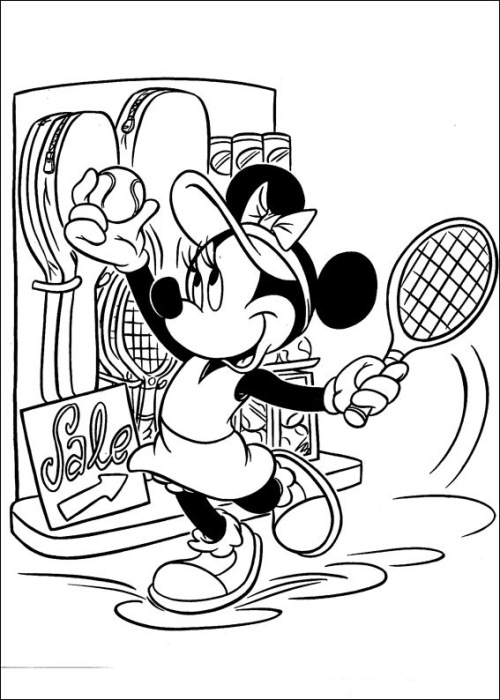 Minnie In Sport Store Disney