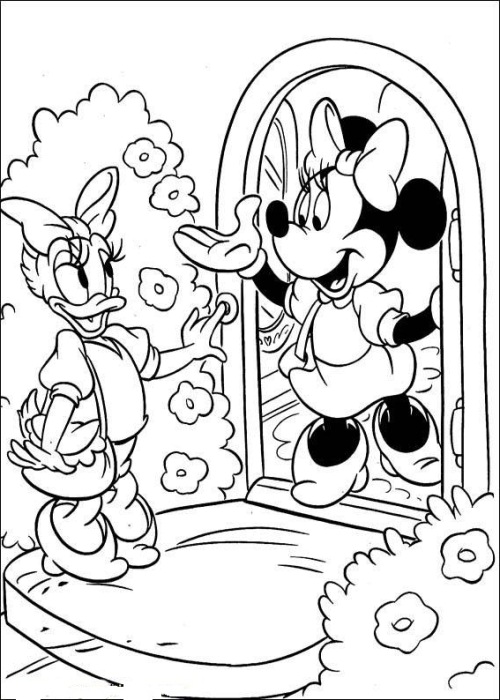 Minnie Lets Daisy In Disney