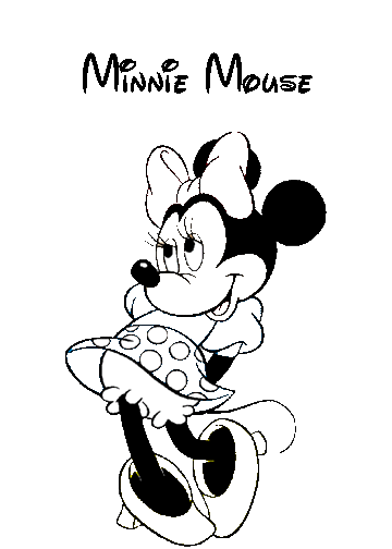 Minnie The Mouse Disney Coloring Page