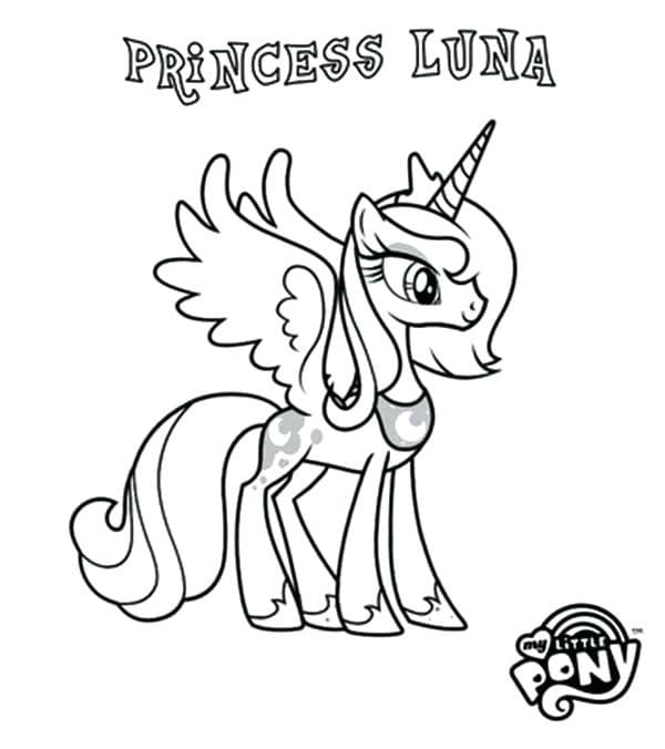 MLP Princess Luna Coloring Page
