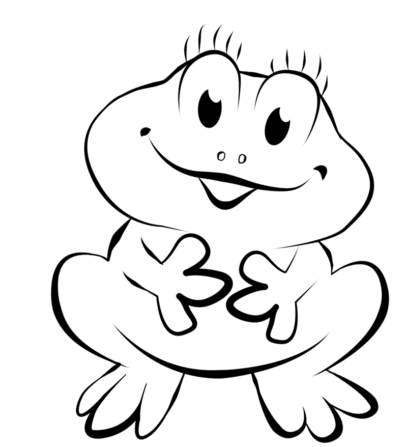 Mom Toad Coloring Page