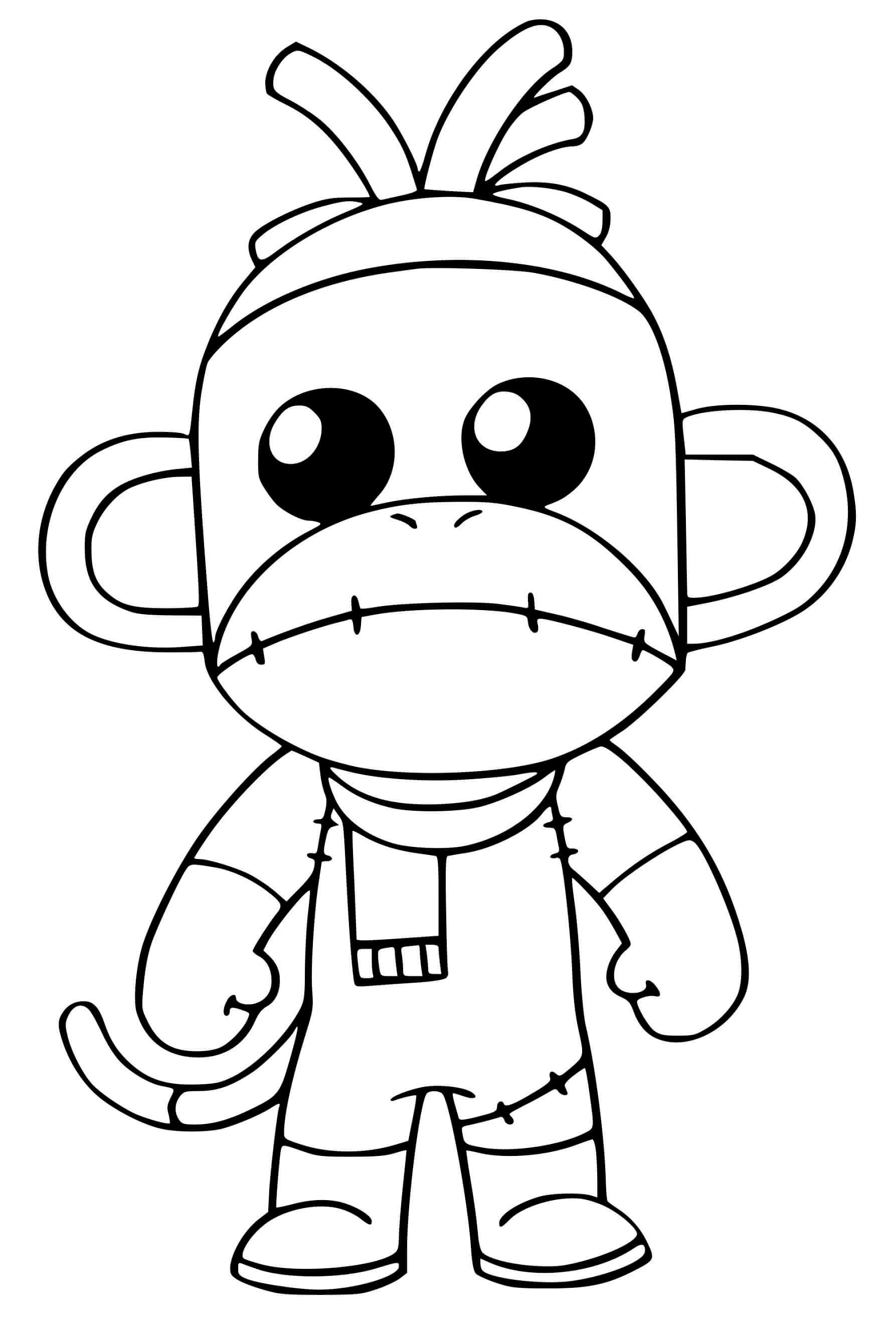 Monks Fortnite Coloring Page