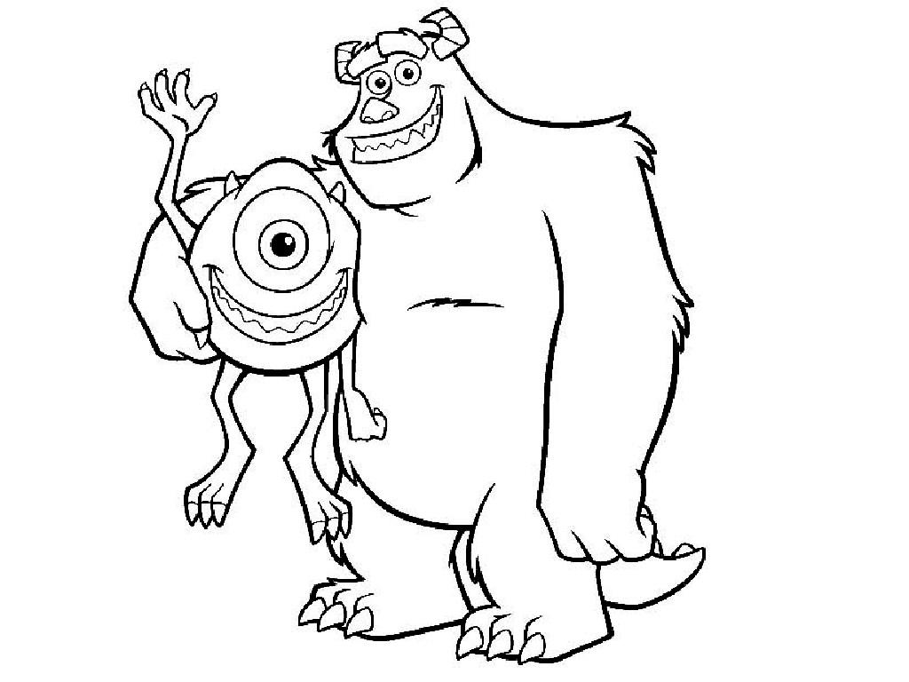 Monsters Inc Coloring Page