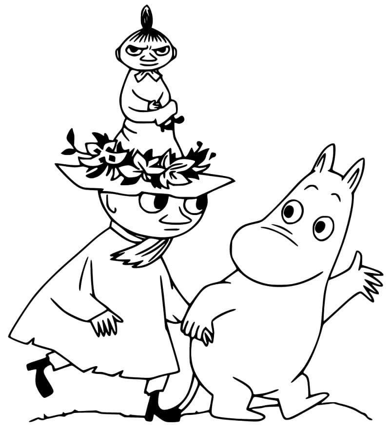 Moomintroll with Snufkin