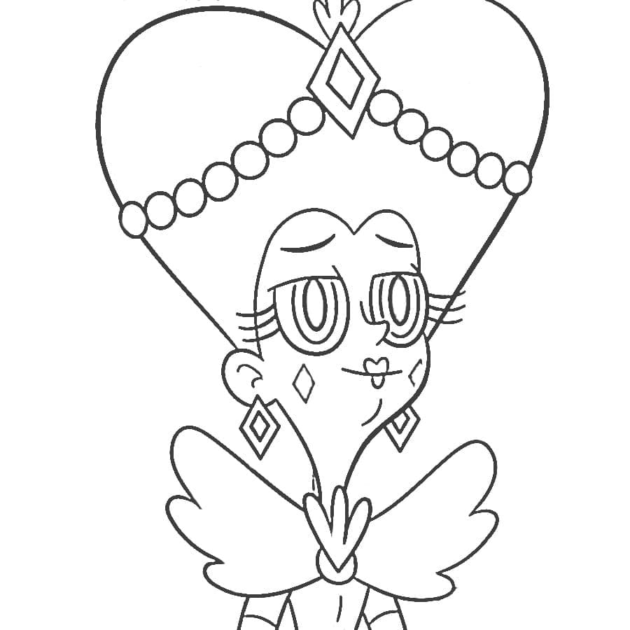 Moon Butterfly Coloring Page