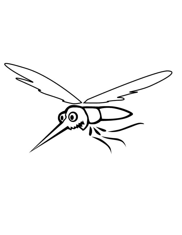 Mosquito 5 Coloring Page