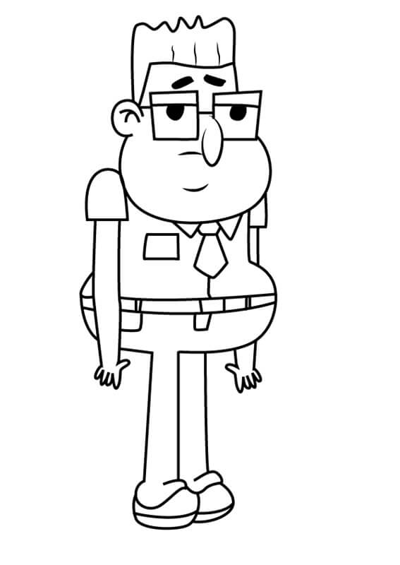 Mr. LemonJello from Looped Coloring Page