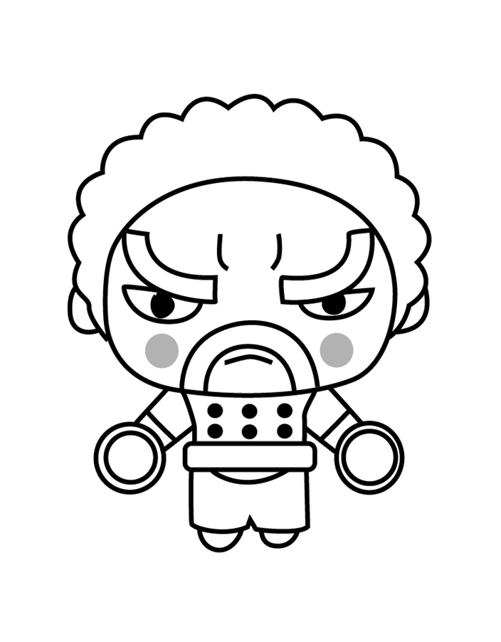 Muji from Pucca Coloring Page