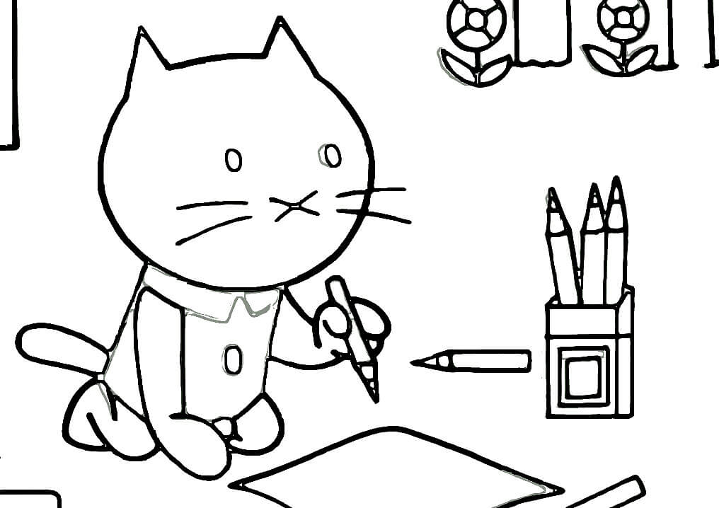 Musti Drawing Coloring Page