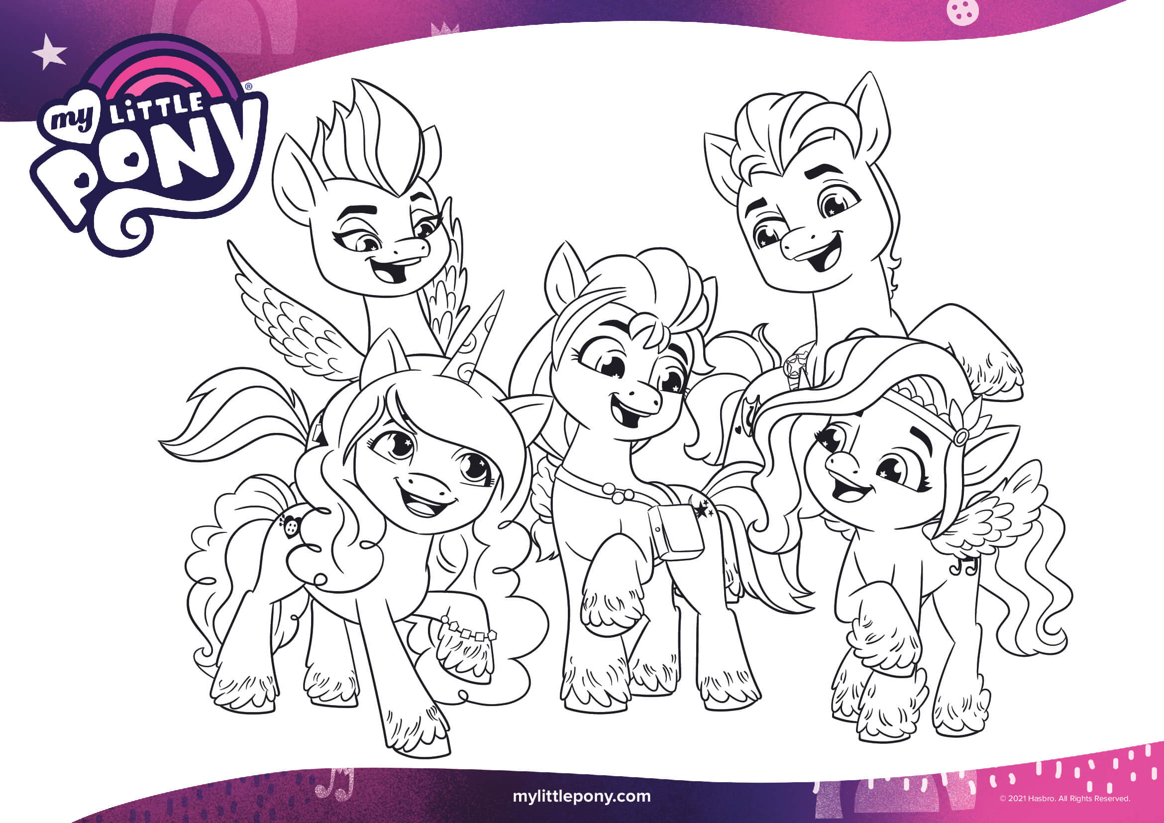 My Little Pony A New Generation Mlp 5 Coloring Page